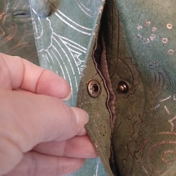 Pamela McCoy Green Suede Blazer - Picture 7 of 8